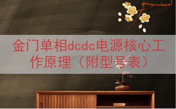 金门单相dcdc电源核心工作原理（附型号表）